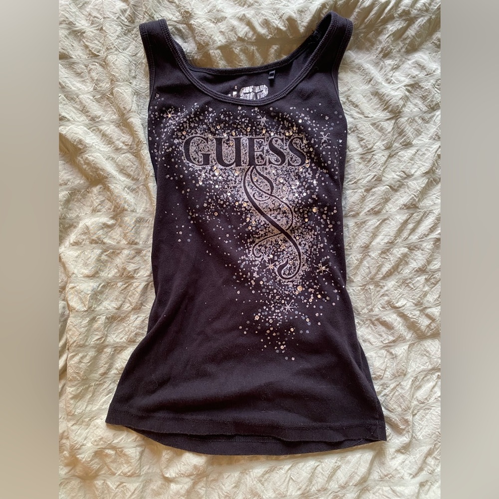 Vintage Guess Bedazzled Tank Top